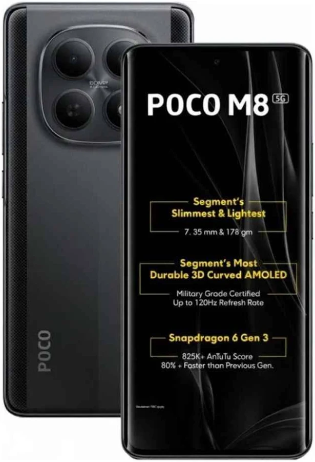 Poco M8 5G Frost Silver 8GB RAM 256GB ROM