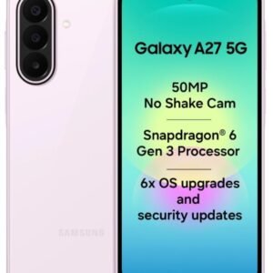 Samsung Galaxy A27 5G (Light Pink, 6GB Memory 128GB Storage)