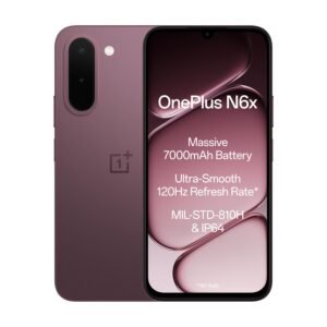 oneplus n6x OnePlus N6x | 4GB+64GB | Burgundy Red | 7000mAh Battery | Power for Days | 36-Months Smoothness | Smooth 120Hz Display | Largest 5300mm2 Cooling System | Military-Grade Durability
